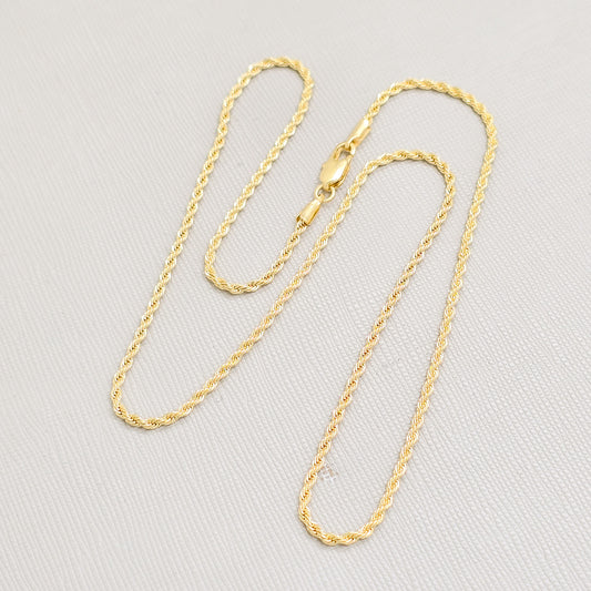 Cadena Tejido Tourbillon Oro Laminado 18k