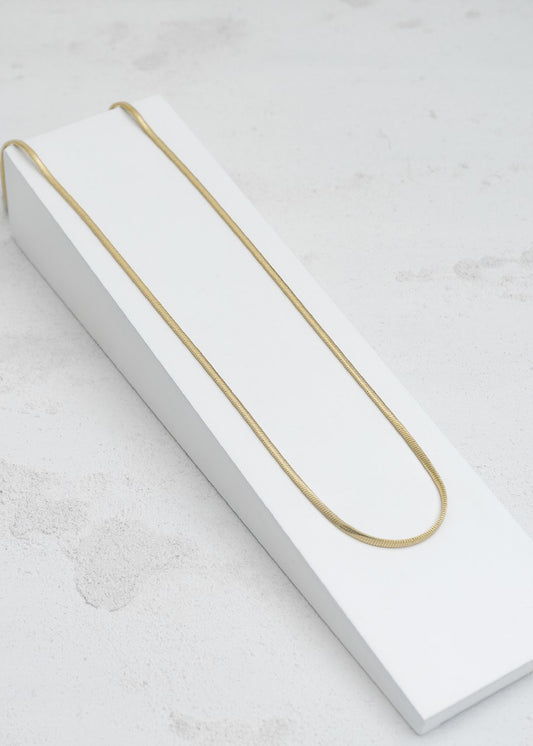 Collar Piel De Serpiente Oro Laminado 18k