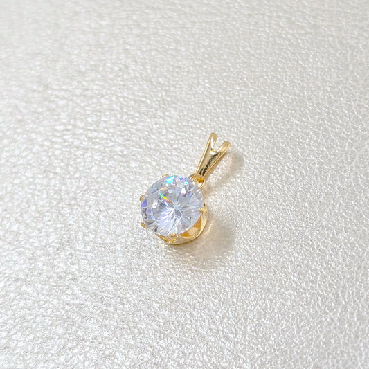 Colgante Punto De Luz 8mm Oro Laminado 18k