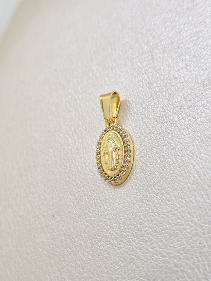 Colgante Milagrosa Oro Laminado 18k
