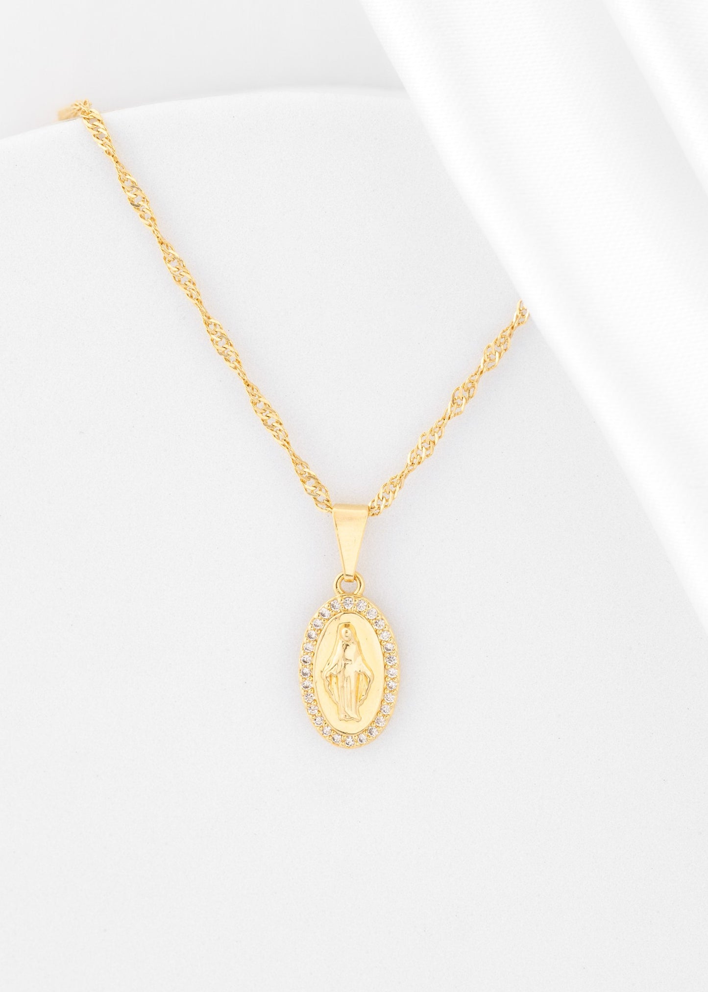Colgante Milagrosa Oro Laminado 18k