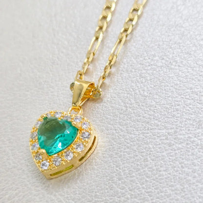 Colgante Corazón Serenity Oro Laminado 18k