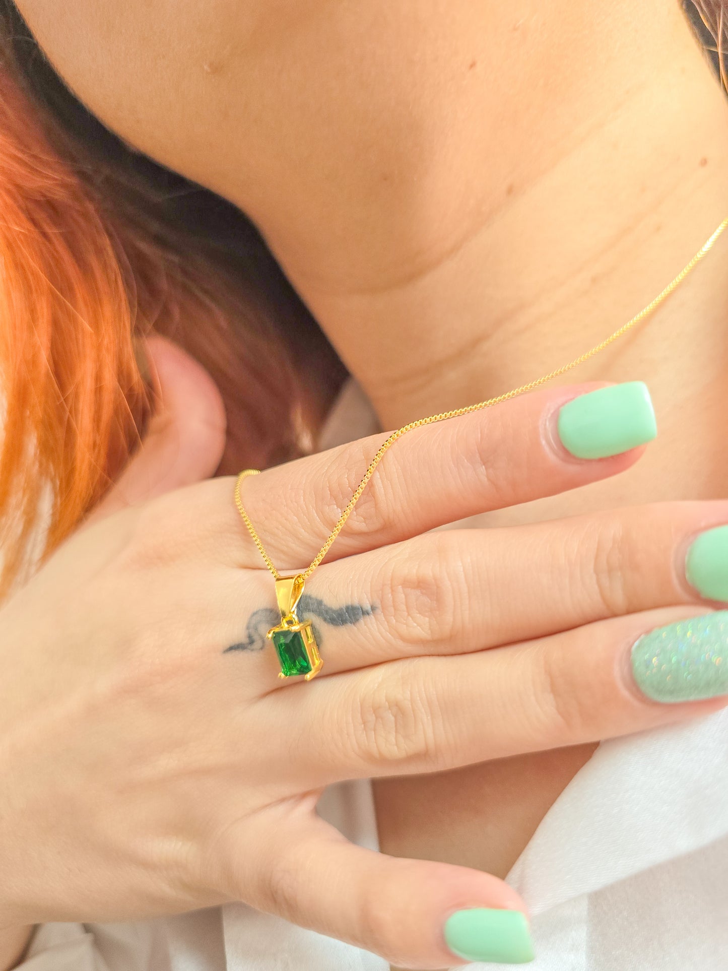 Cadena Tejido Veneciana Y Dije Dimer Oro Laminado 18k