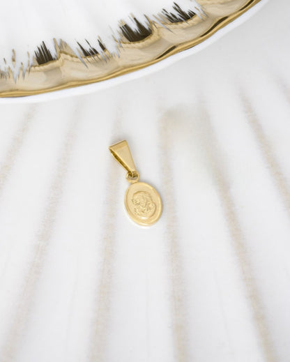 Dije Rostro Mini Oro Laminado 18k