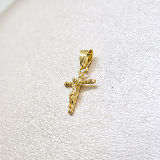 Colgante Cristo Inri Pequeño Oro Laminado 18k