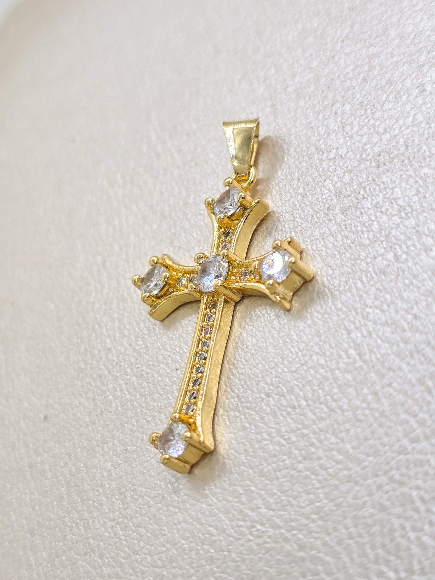 Colgante Cruz Oro Laminado 18k