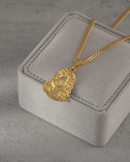 Colgante Divino Rostro 2.3cm Oro Laminado 18k
