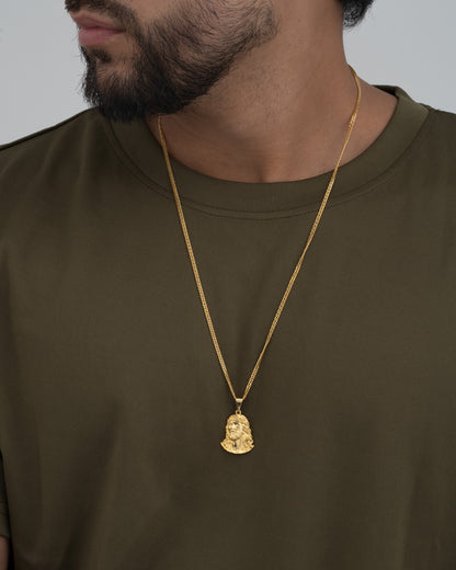 Colgante Divino Rostro 2.3cm Oro Laminado 18k