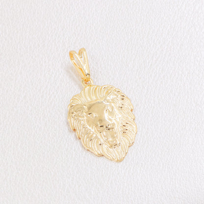 Dije Silueta León Oro Laminado 18k