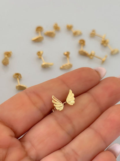 Aros Ala Oro Laminado 19k
