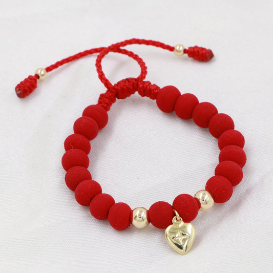 Brazalete Corazón Oro Laminado 18k