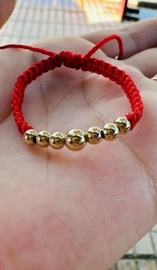 Brazalete Bebe Tejido Oro Laminado 18k