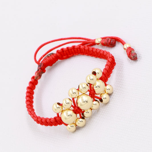 Brazalete Tejido Bebe Oro Laminado 18k