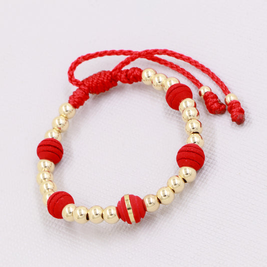 Brazalete Clasico Balin Oro Laminado 18k