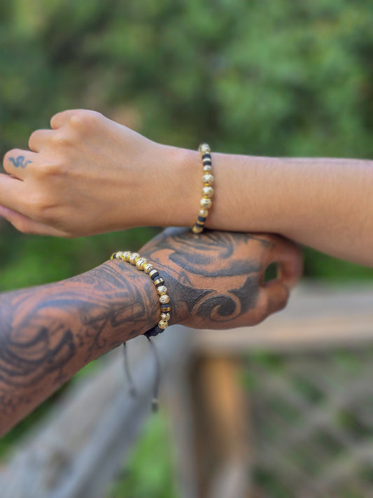 Pulseras de Amor Compartido Oro Laminado 18k