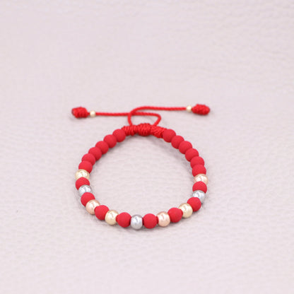 Brazalete Tres Oros Balín Oro Laminado 18k