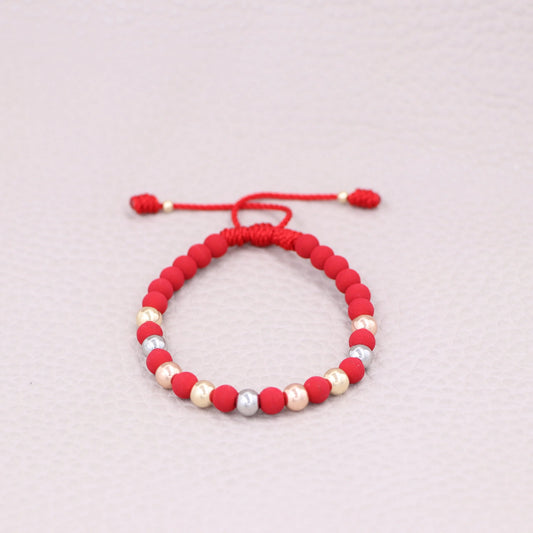 Brazalete Tres Oros Balín Oro Laminado 18k