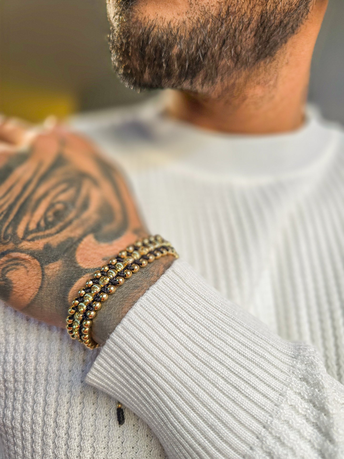 Brazalete Ajustable Lujo En Cada Movimiento Oro Laminado 18k