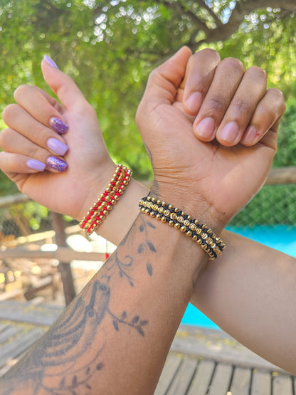 Brazalete Destino Compartido Oro Laminado 18k