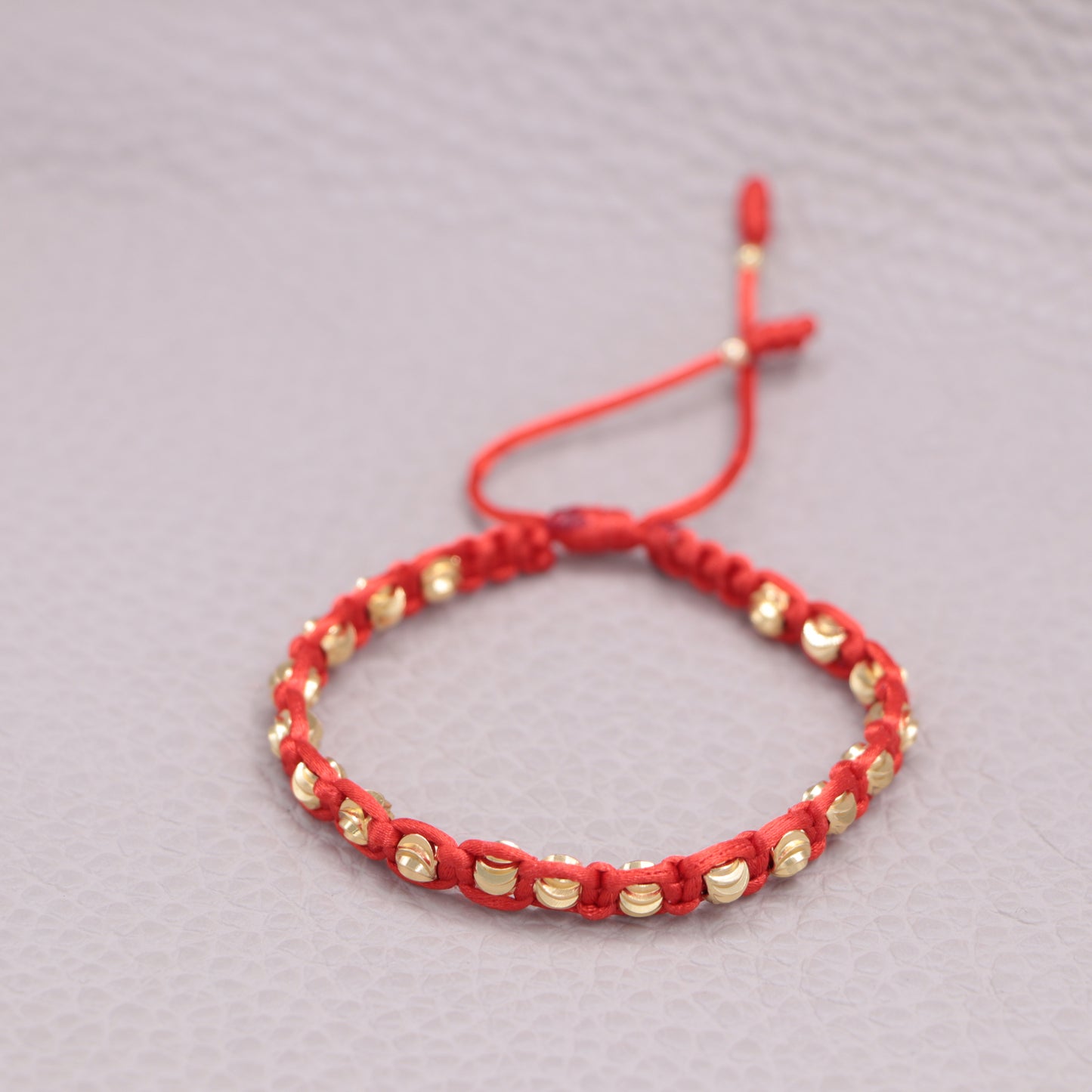 Brazalete Tejido Balín Italiano Oro Laminado 18k