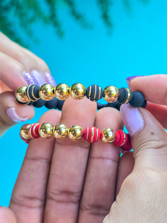 Brazaletes de Energía Compartida Oro Laminado 18k