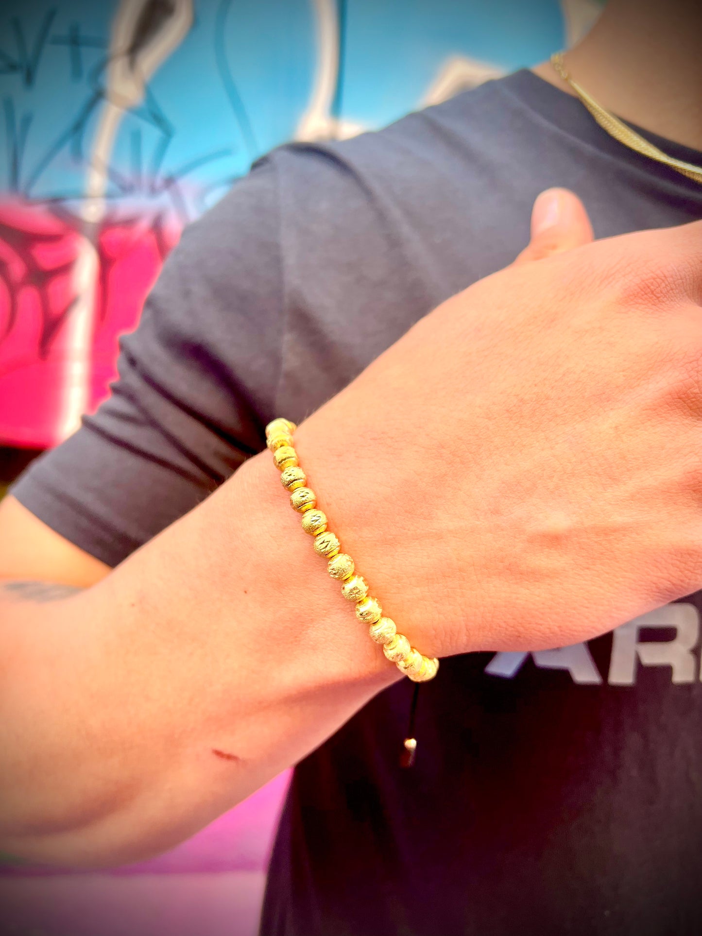 Brazalete Diamantado Oro Laminado 18k