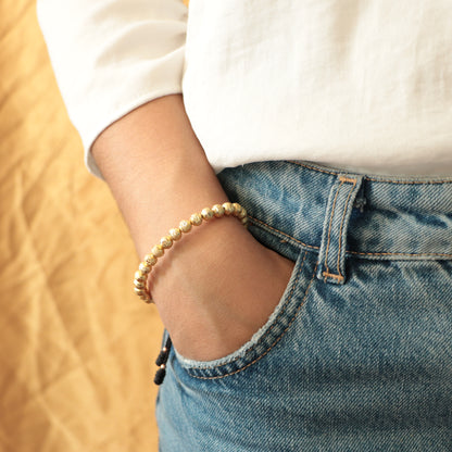 Brazalete Diamantado Oro Laminado 18k