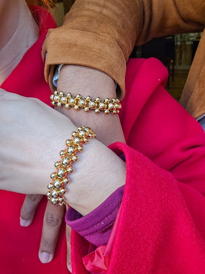 Brazalete Ajustable Parejas Oro Laminado 18k
