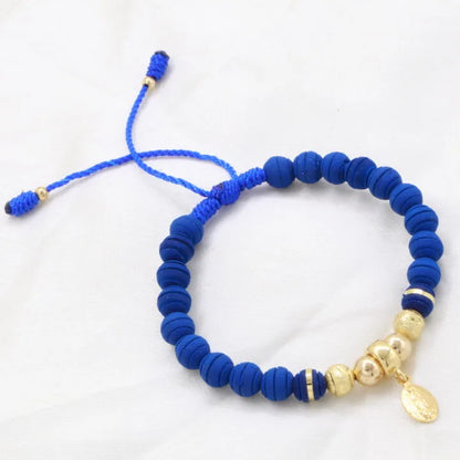 Brazalete Con Colgante Virgen De Guadalupe Mini Oro Laminado 18k