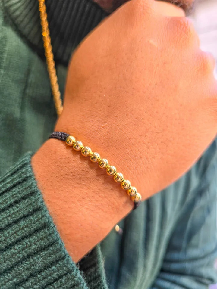 Brazalete Balín Oro Laminado 18k