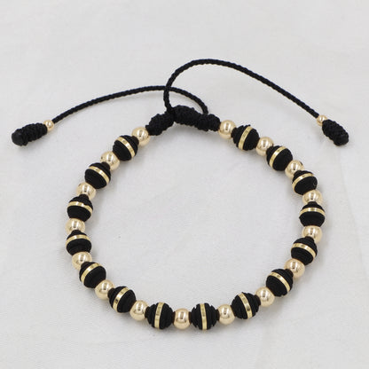 Brazalete Con Neopreno Anillados Oro Laminado 18k