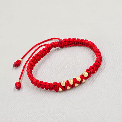 Brazalete Ajustable Protección Oro Laminado 18k