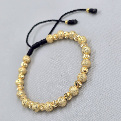 Brazalete Ajustable Fuerza y Distinción Oro Laminado 18k