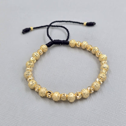 Brazalete Ajustable Fuerza y Distinción Oro Laminado 18k