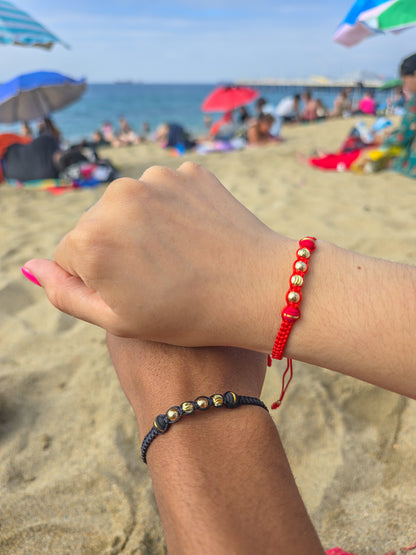 Brazaletes Artesanales en Macramé Oro Laminado 18k