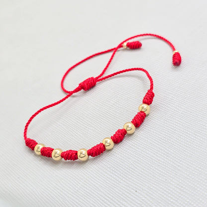 Brazalete de los 7 Nudos de Protección Oro Laminado 18k