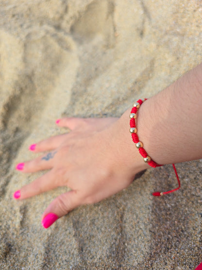 Brazalete de los 7 Nudos de Protección Oro Laminado 18k