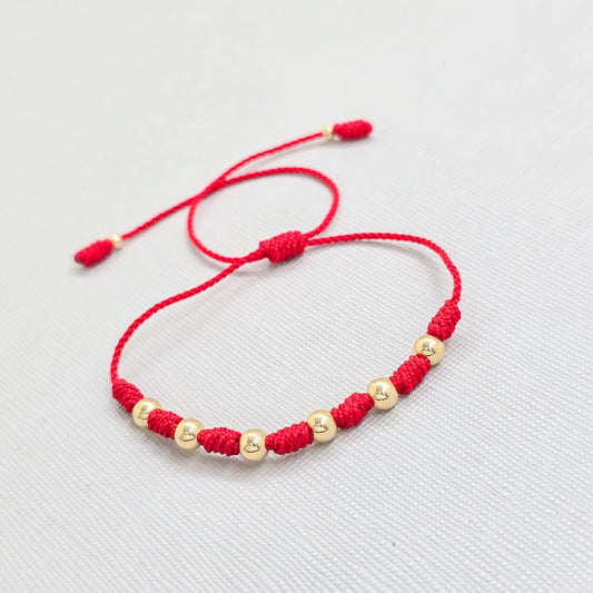 Brazalete de los 7 Nudos de Protección Oro Laminado 18k