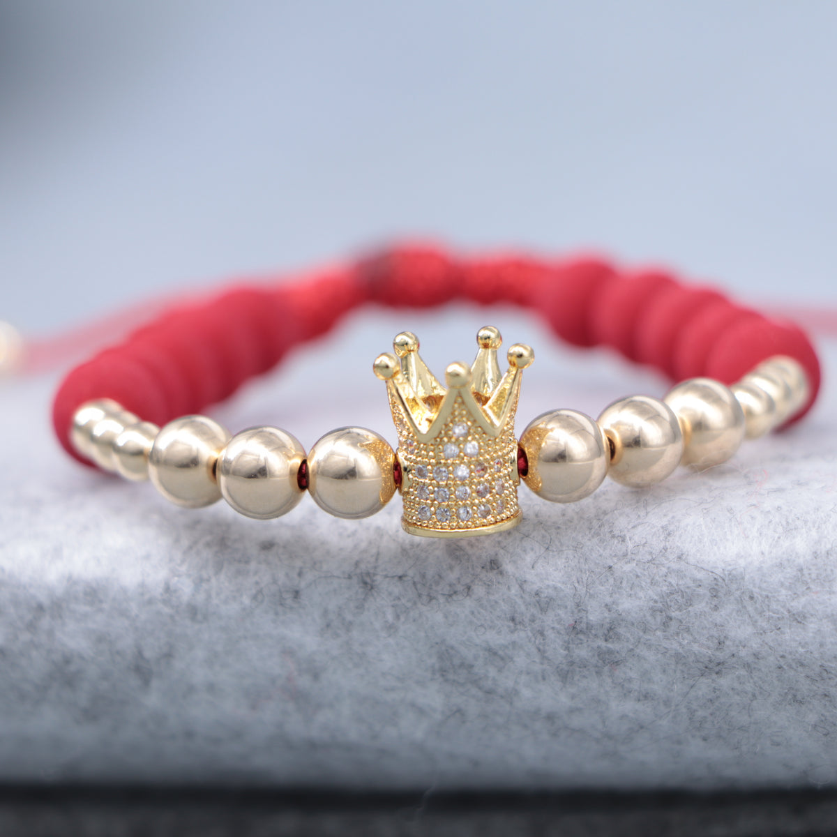 Brazalete Adulto Herraje De Corona Oro Laminado 18k