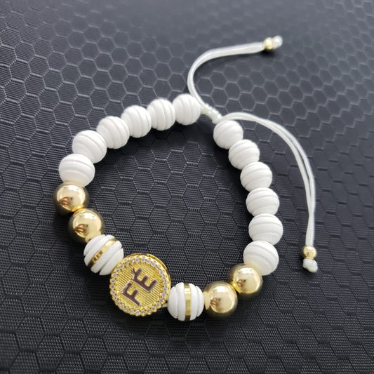 Pulsera con Herraje FE Oro Laminado 18k