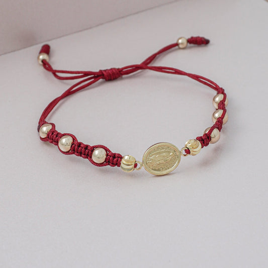 Brazalete Virgen de Guadalupe Oro Laminado 18k