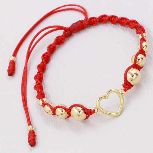Brazalete Corazon Oro Laminado 18k