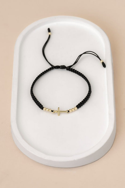 Brazalete Cruz Inri Oro Laminado 18k