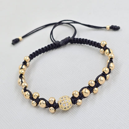 Brazalete Ajustable Dale Valor A Tu Estilo Oro Laminado 18k