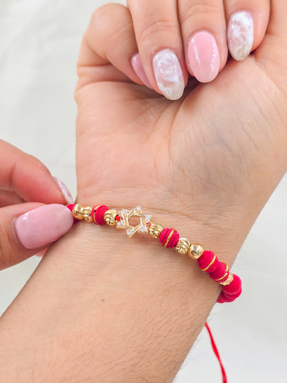 Brazalete Ajustable Delicadeza Que Enamora Oro Laminado 18k