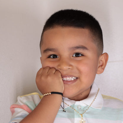 Brazalete Niño Balín Oro Laminado 18K