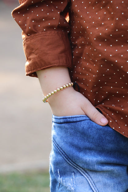 Brazalete Dorado Niño En Oro Laminado 18K