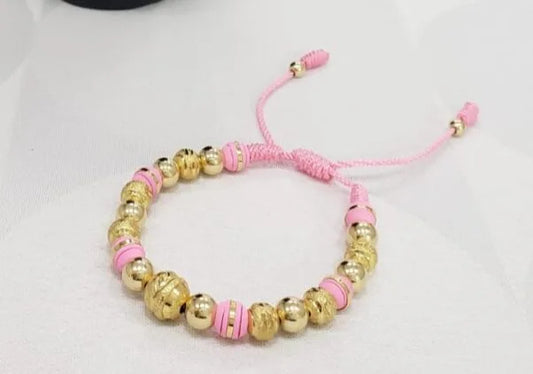 Brazalete Rosado Oro Laminado 18k