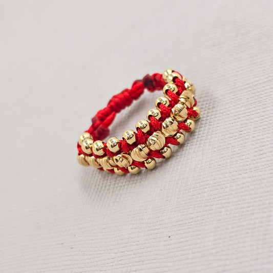 Anillo 3 carril Oro Laminado 18k