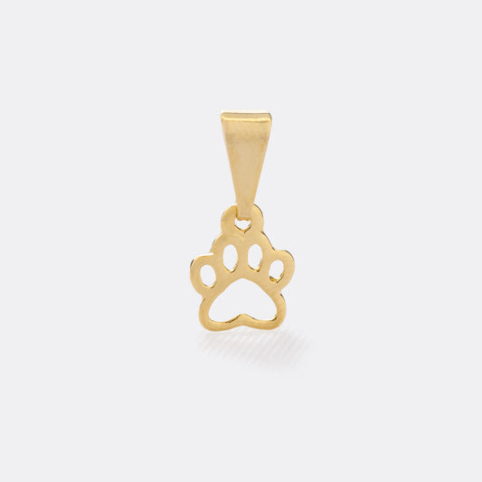 Colgante Huella Perro Mini Oro Laminado 18k